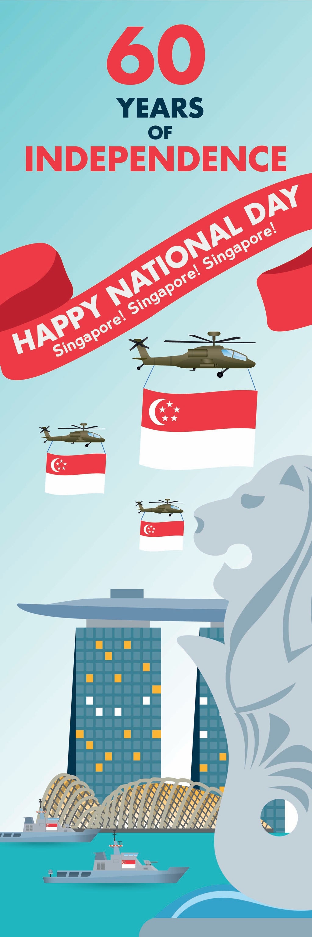 Singapore National Day Celebration Banners - Pullupstand.com Pte Ltd