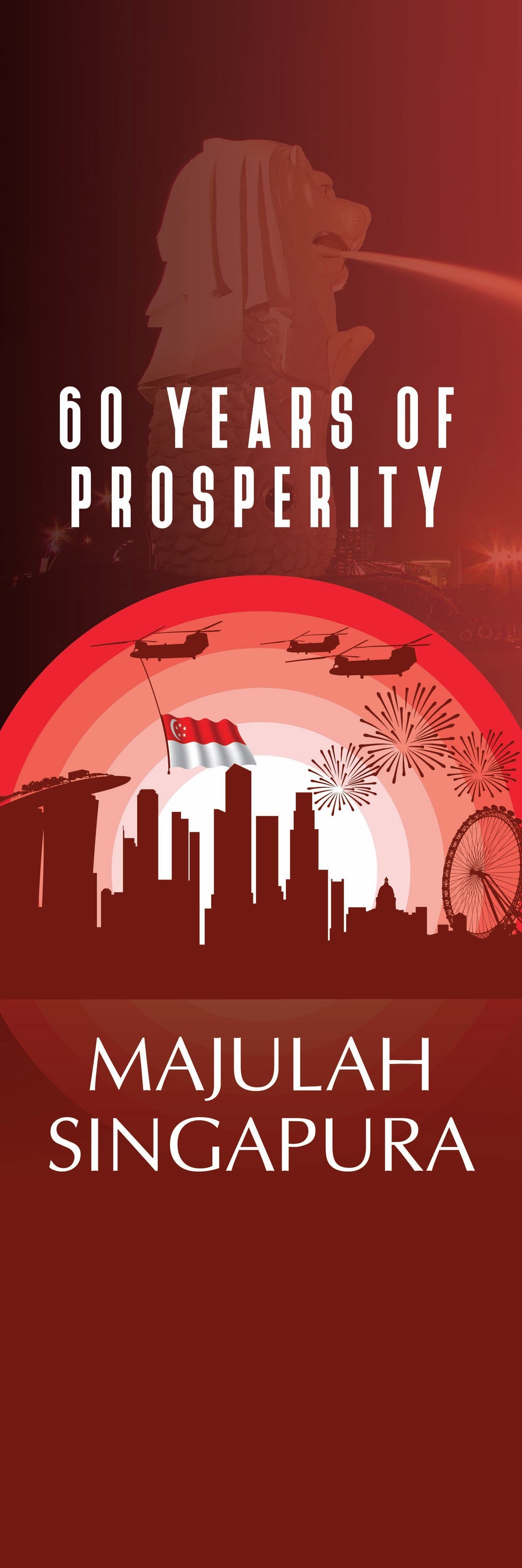 Singapore National Day Celebration Banners - Pullupstand.com Pte Ltd