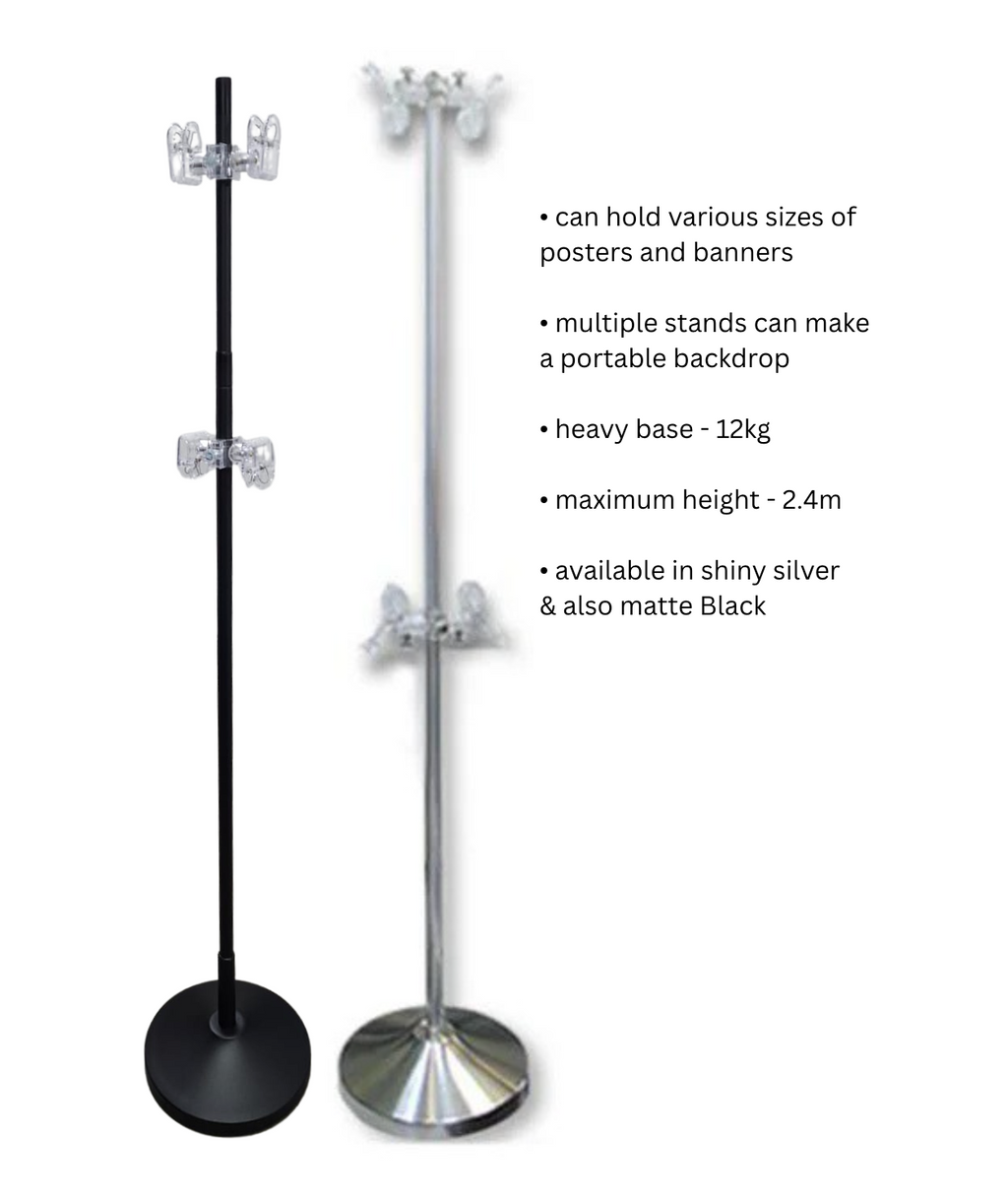 HEAVY DUTY CLIP BANNER STAND - Pullupstand.com Pte Ltd