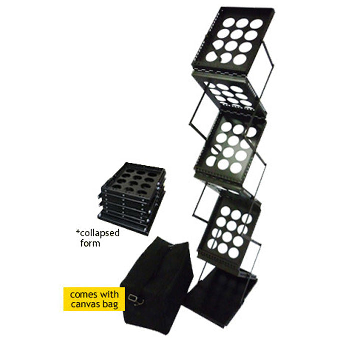 BLACK ZIGZAG DISPLAY STAND - Pullupstand.com Pte Ltd