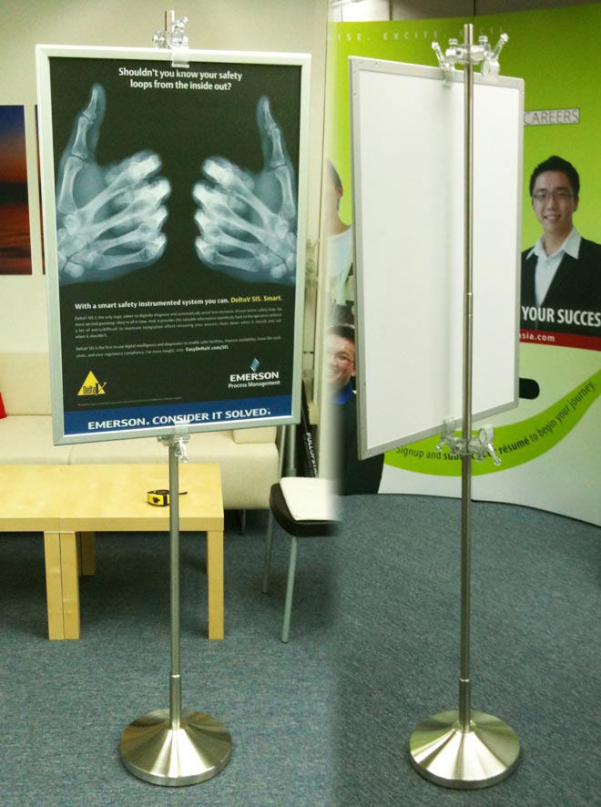 HEAVY DUTY CLIP BANNER STAND - Pullupstand.com Pte Ltd