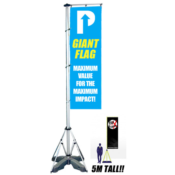GIANT FLAG POLE BANNER - Pullupstand.com Pte Ltd
