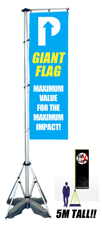 GIANT FLAG POLE BANNER - Pullupstand.com Pte Ltd