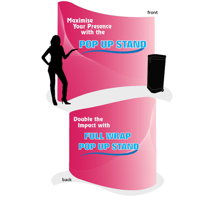 POP UP STAND FULL WRAP, BASIC - Pullupstand.com Pte Ltd