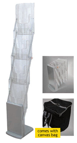 ZIP UP STAND A4 BROCHURE DISPLAY: Portable Exhibition Solution - Pullupstand.com Pte Ltd