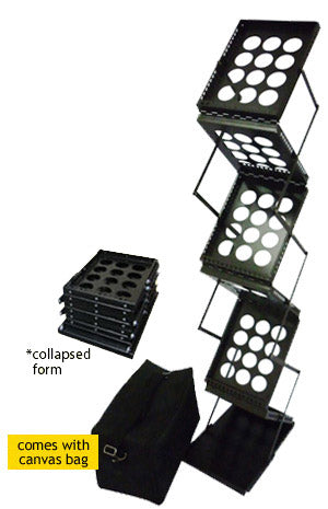 BLACK ZIGZAG DISPLAY STAND - Pullupstand.com Pte Ltd